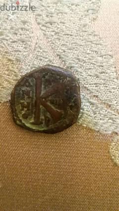 Byzantine Emperor Justanian I Bronze Half Follis Coin year 527 AD