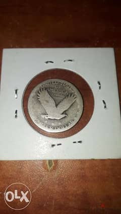 USA Silver Quarter Coin with flying Eagle year 1927 very special 0