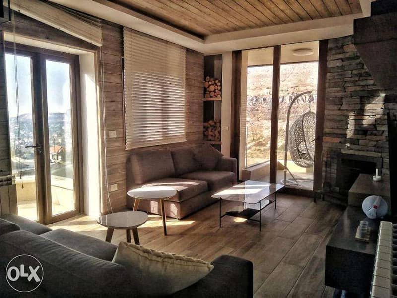 L08980-High-end Furnished Chalet For Rent in Faraya 3