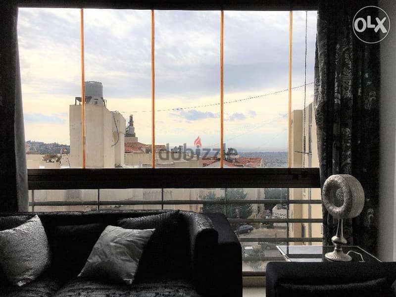 165 SQM Apartment in Mansourieh, Metn with Partial Sea View 1