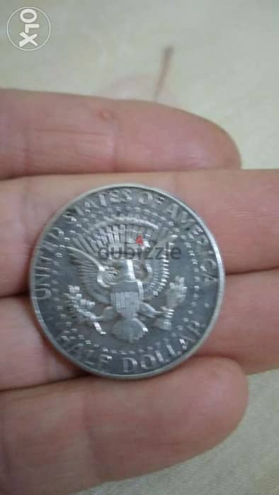 Silver Half US Dollar Coin Memorial for President Kenndy 1964 1