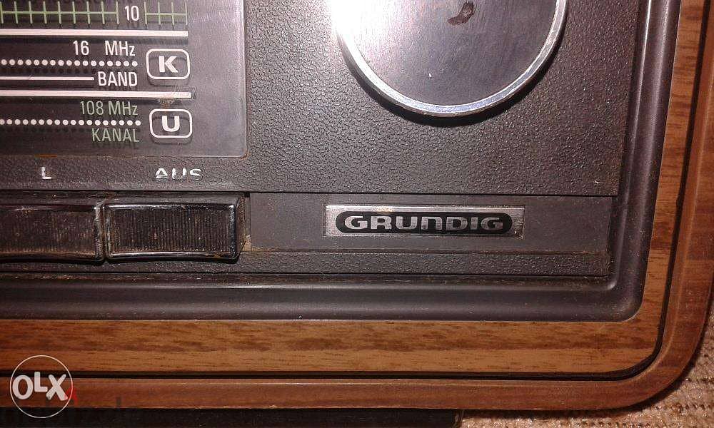 vintage grundig radio made in germany working perfectly 63cm 1