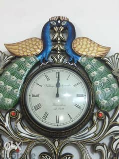 solid wood clock handmade paint Birmingham 1792