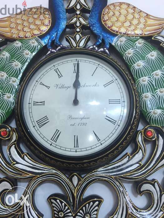 solid wood clock handmade paint Birmingham 1792 2