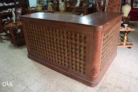 solid wood bar