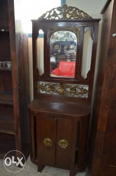 antique solid wood console