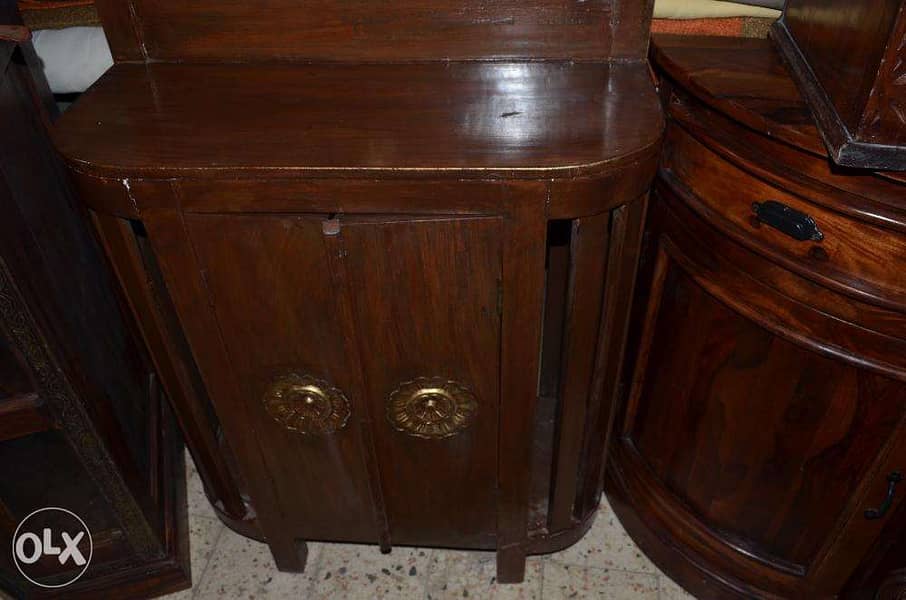 antique solid wood console 1
