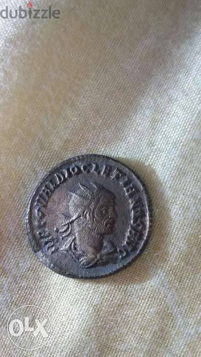 Ancient Roman Bronze Coin for Emperor Diocletian year 284 AD