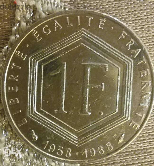 Charled De Gaulle1 Franc French Memorial 1