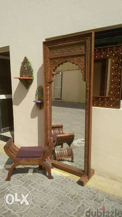 solid wood mirror