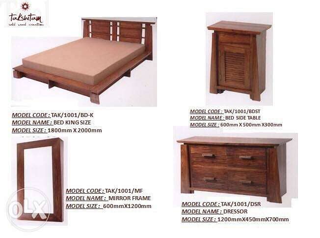 solid wood bedroom set 1