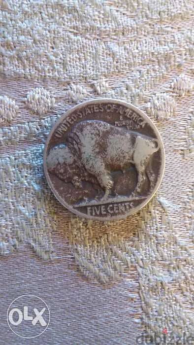 5 Cents Coin USA Indian Head Buffalo Nickel 1935 Very Special and Rare 1