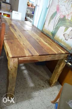 solid wood tek table dining 0