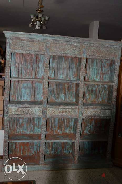 antique shelves wood teak 2