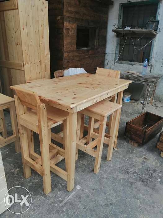 High kitchen table and four chairs 4