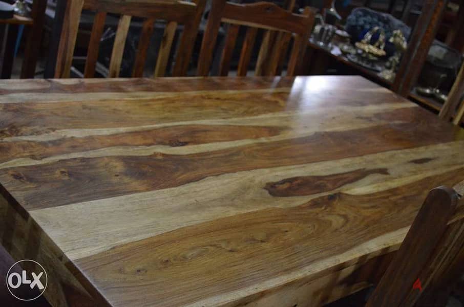 dining table teak with 6 chairs teak all solid wood 1