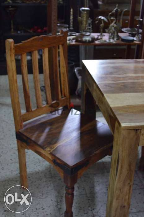 dining table teak with 6 chairs teak all solid wood 3