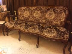 French Antique couch & chairs كراسي وكناباية انتيك فرنسي 0