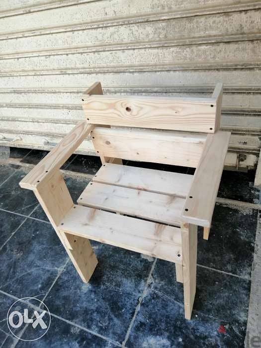 Wood chair Creative simple style كرسي خشب جديد 2