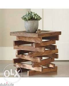 Wood Creative plant coffee table طاولة خشب جديدة