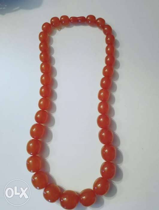 Tibet antique Amber beads necklace 1