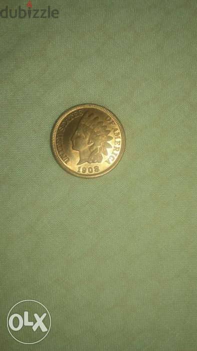USA Coin Indian Cent 1908 S 0