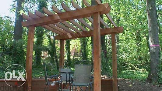 Pergola wood creative designs tent بارغولا خيمة خشب