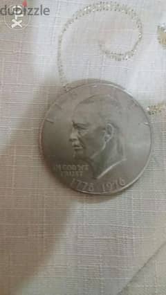 USA Coin 1 Dollar Eisenhower Commorative 200 Anniversary Independence