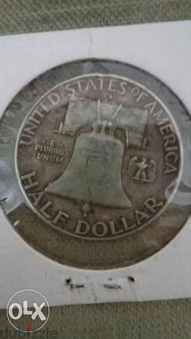 USA Half Silver Dollar of President Benjamin Franklin year 1962 1