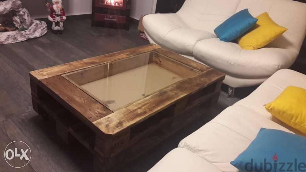 Creative design wood coffe table طاولة وسط قهوة خشب 1