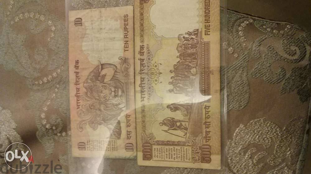 Two Indain Leader Mahatma Gandhi Memorial Banknotes 1