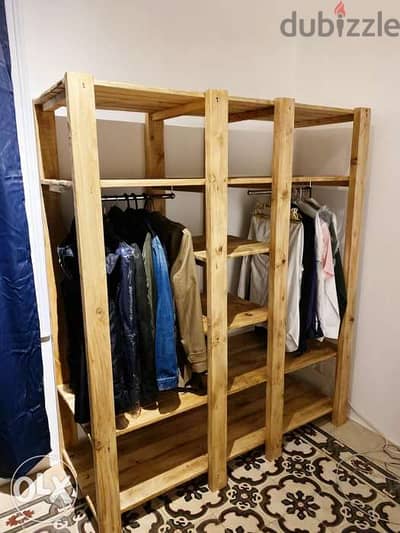 Closet wood American style خزانة خشب ستايل امريكي