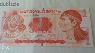 Hunduras banknote in Central Americaعملة ورقية هندوراس اميركا الوسطى 0