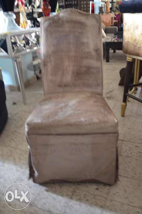 chair solid wood with fabric 0