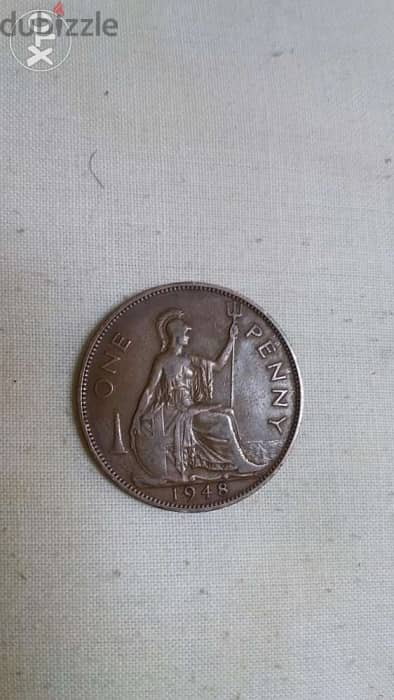 King George VI UK Penny year 1948 1