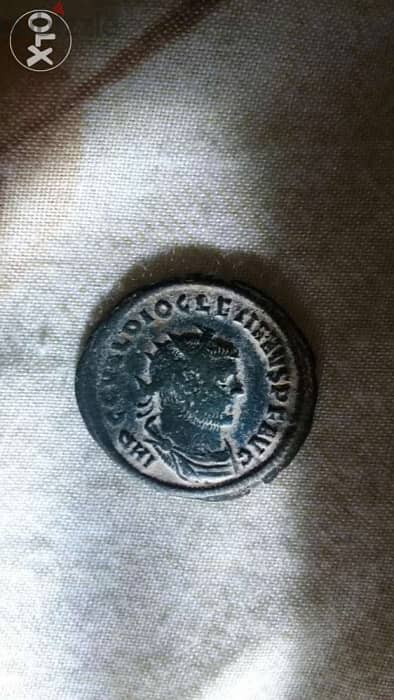Ancient Roman Bronze Coin for Emperor Diocletian year 284 AD 0