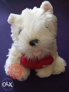 Fiber Scottie Dog Teddy Doll Puppet Toy دمية كلب سكوتش قطن عالي الجودة