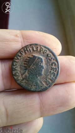 Ancient Roman bronze Coin for emperor Phillipvs I year 244 AD