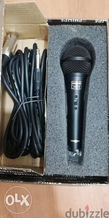 microphone philips with cable 3m new in box 2