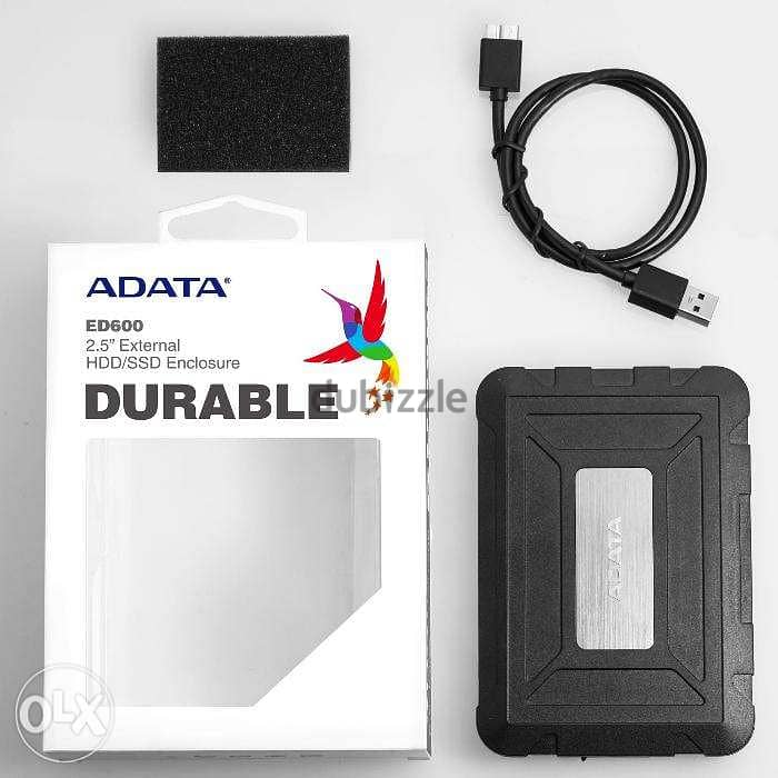 ADATA ED600 Portable USB 3.0 Enclosure for SATA 2.5" Hard Disk Drive 0