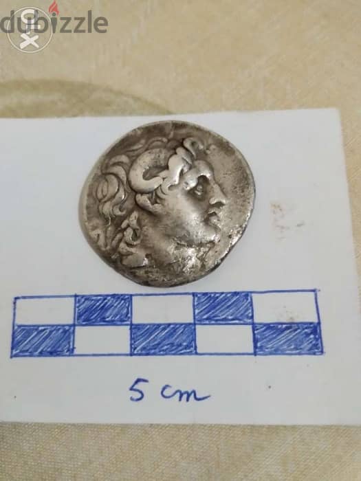 Ancient Greek Lysimachus Silver Tetradrachm year 305 BC - تحف