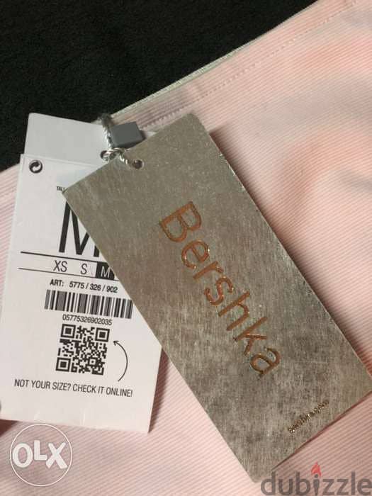 NEW/BERSHKA brand, women skirt, pink color, تنّورة 2