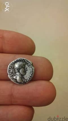 Ancient Roman Silver Coin for Emperor Hadrian year 117 AD