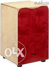 Stagg Cajon with red front board finish