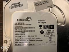 Seagate Barracuda 500GB / 7200rpm Desktop Hard Disk 3.5”