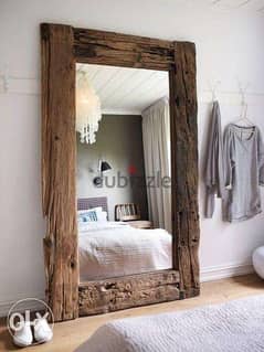 Wall ristic decorating mirror مراية شكل قديم مميز 0