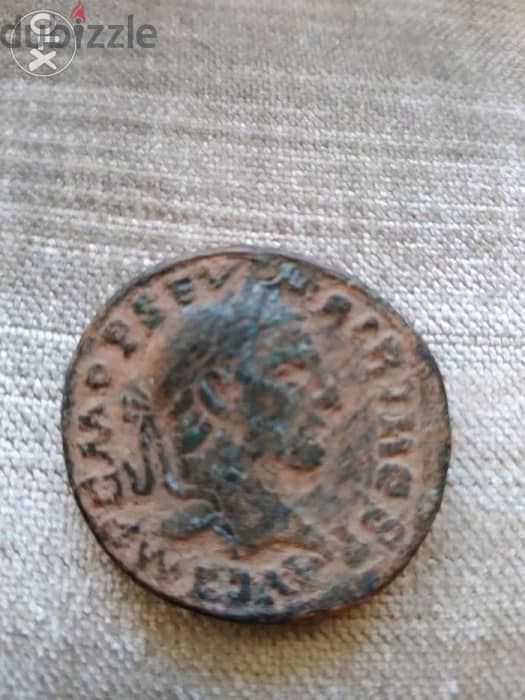 Great ROMA Coin Emperor Bronze Coin for Emperor Macrinus year 217 AD 1