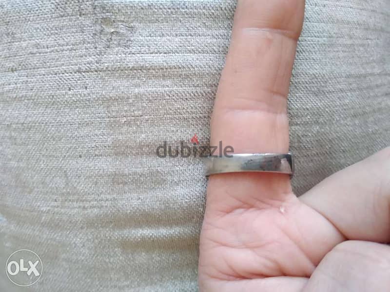 Old German Nazi steel ring with the Swastika on it 1