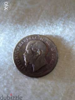 Italy Very old Bronze Victor Emmanuel II king of Italy year 1866 0