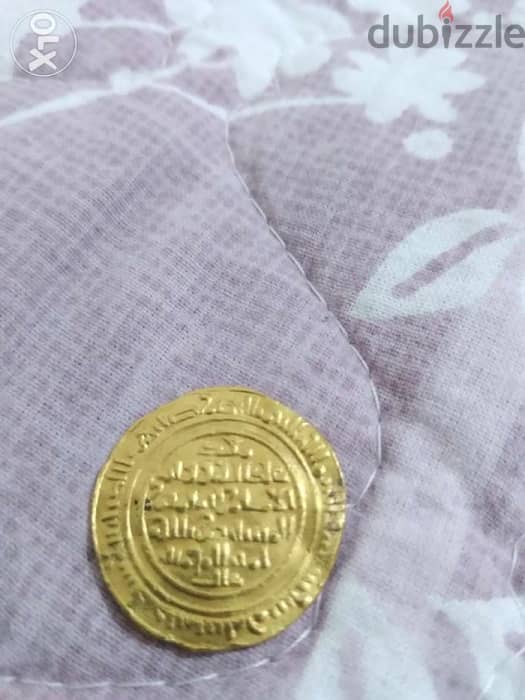 Ancient Islamic Fatimid Gold Coin Khalifa Mostansir Bilah year AH 427 1